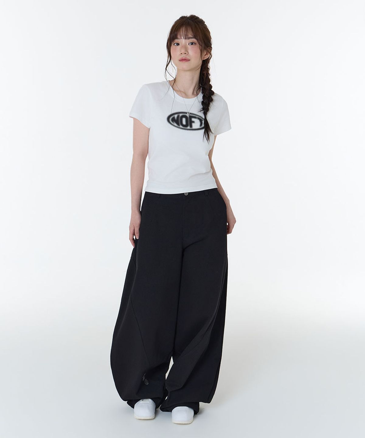 낫온리포투데이(NOT ONLY FOR TODAY) 우먼즈 오벌 NOFT 반소매 티셔츠 (3Color)