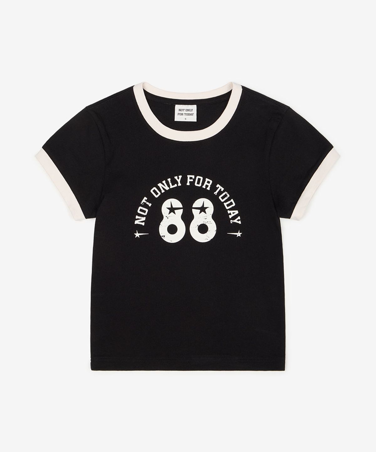 낫온리포투데이(NOT ONLY FOR TODAY) 우먼즈 88 링거 티셔츠 (2Color)