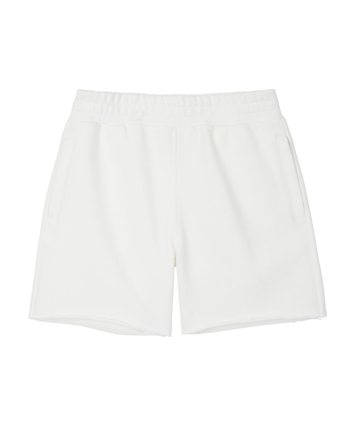 노앙(NOHANT) COLLEGE LOGO SWEAT SHORTS WHITE