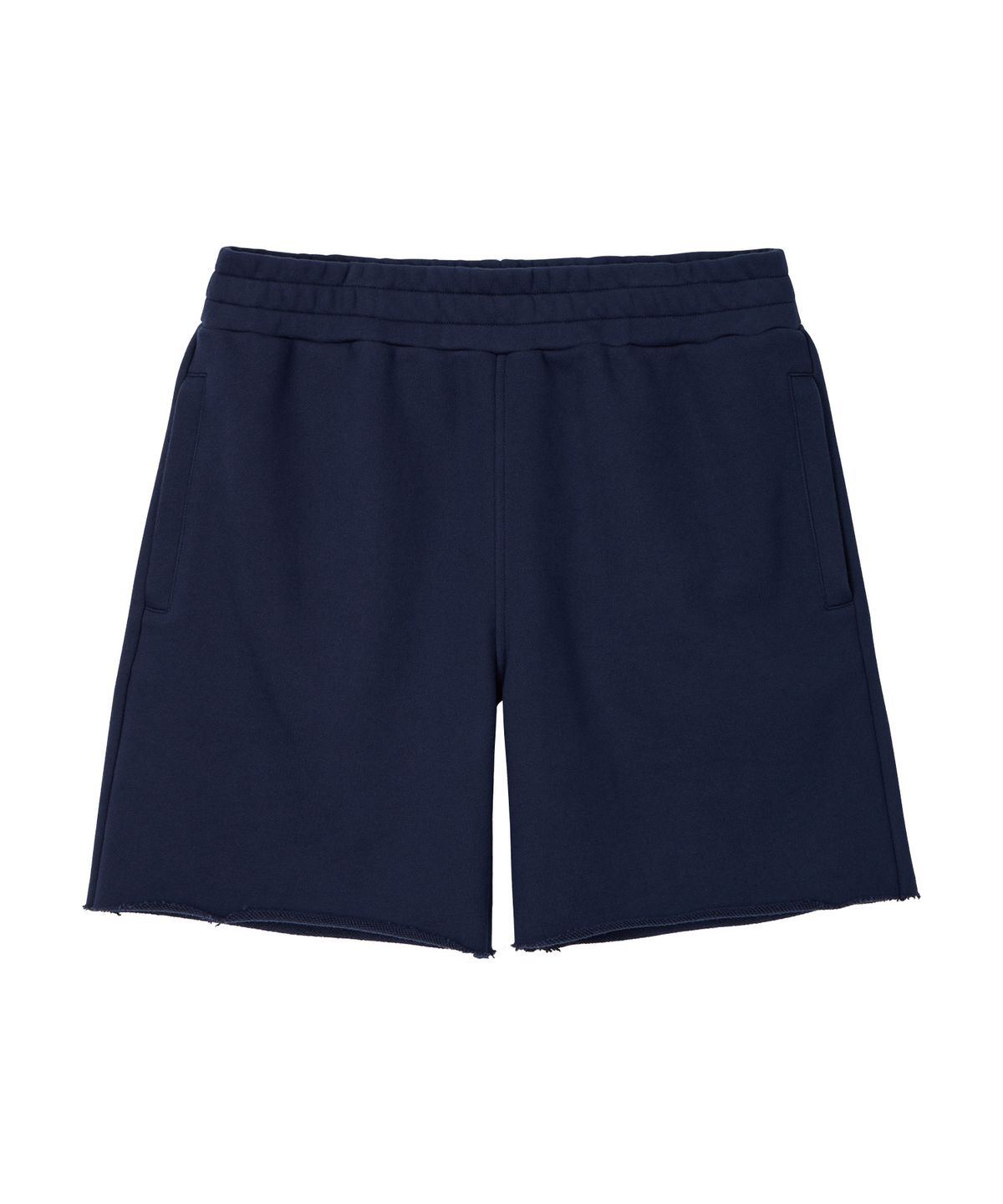 노앙(NOHANT) COLLEGE LOGO SWEAT SHORTS NAVY