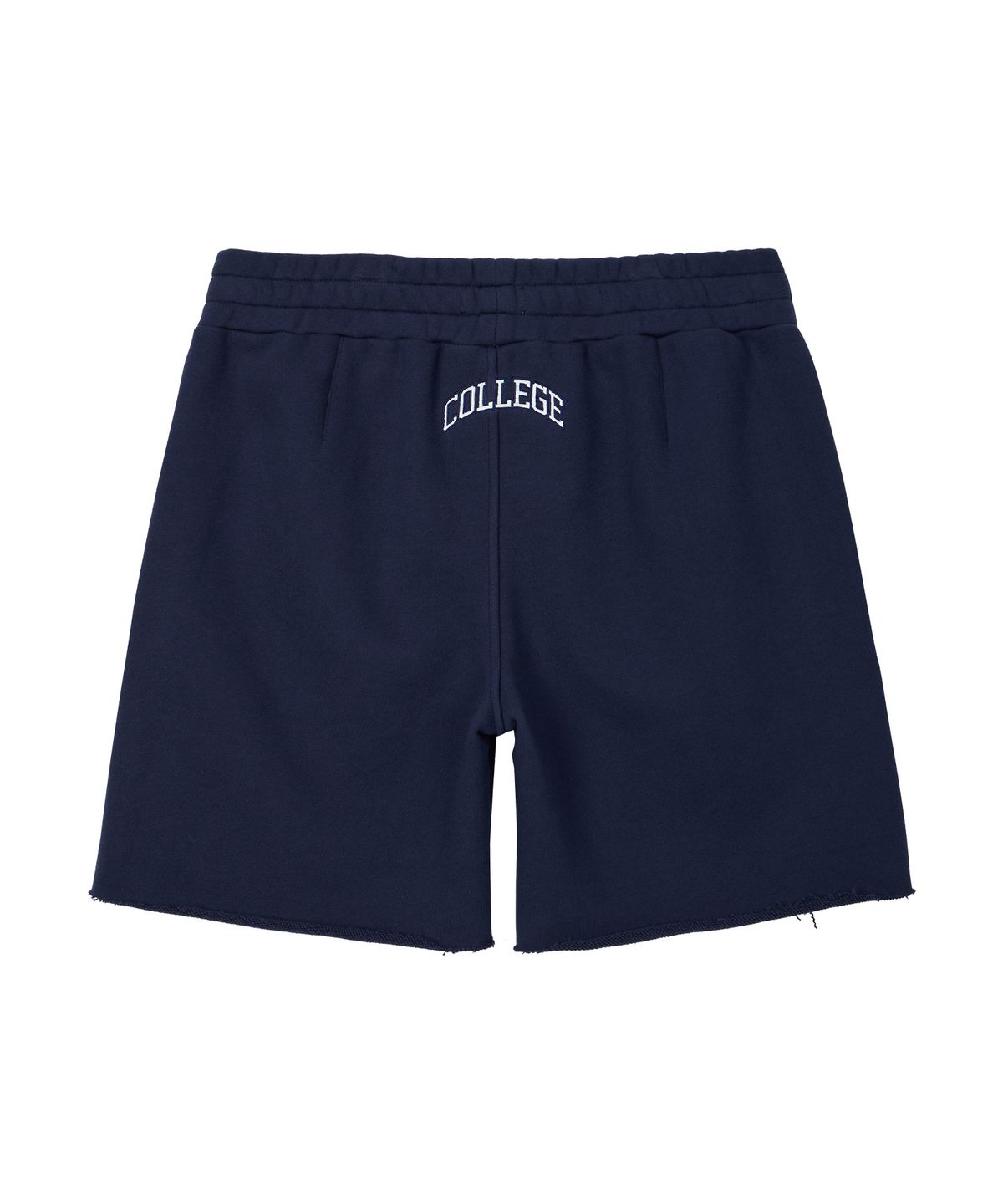 노앙(NOHANT) COLLEGE LOGO SWEAT SHORTS NAVY