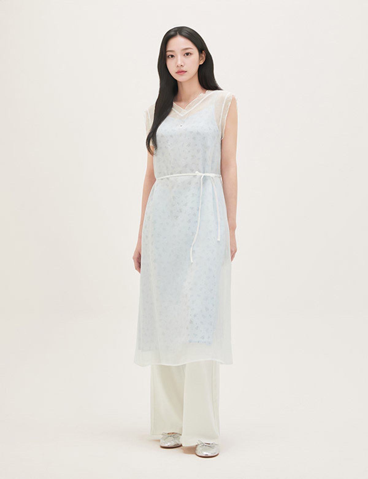 로엠(ROEM) 시스루 레이어드 롱원피스 RMOWG25R13