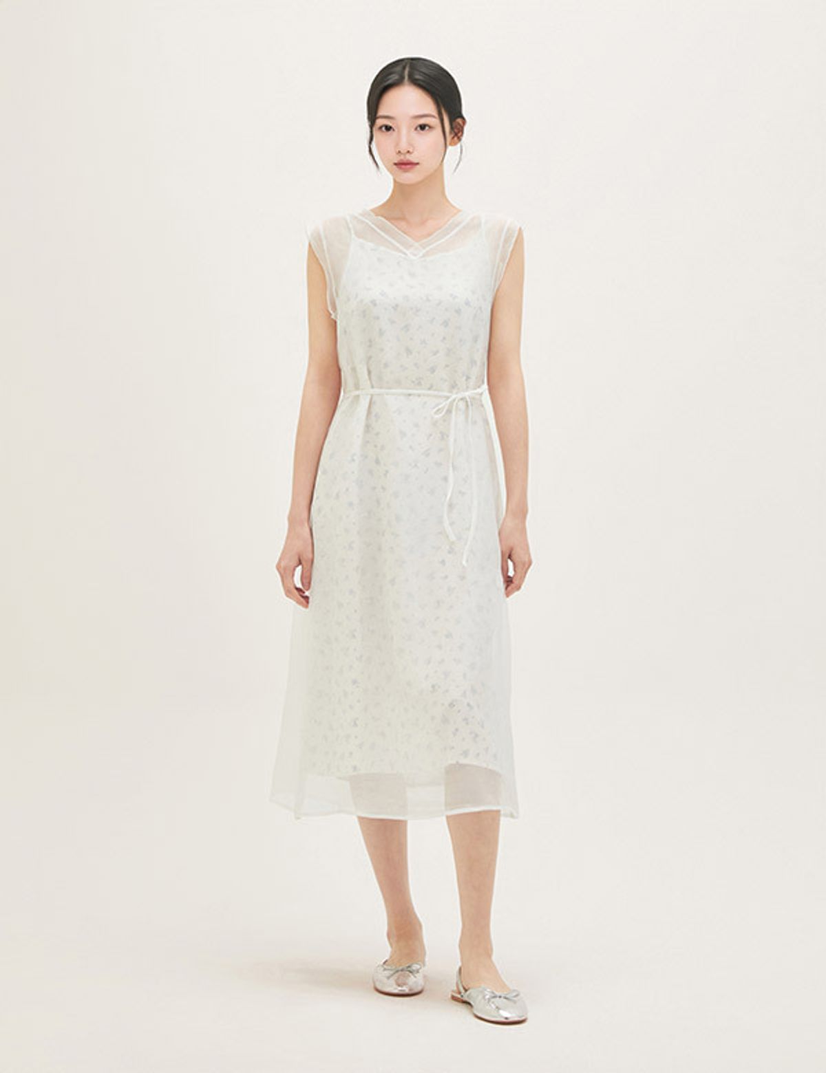 로엠(ROEM) 시스루 레이어드 롱원피스 RMOWG25R13