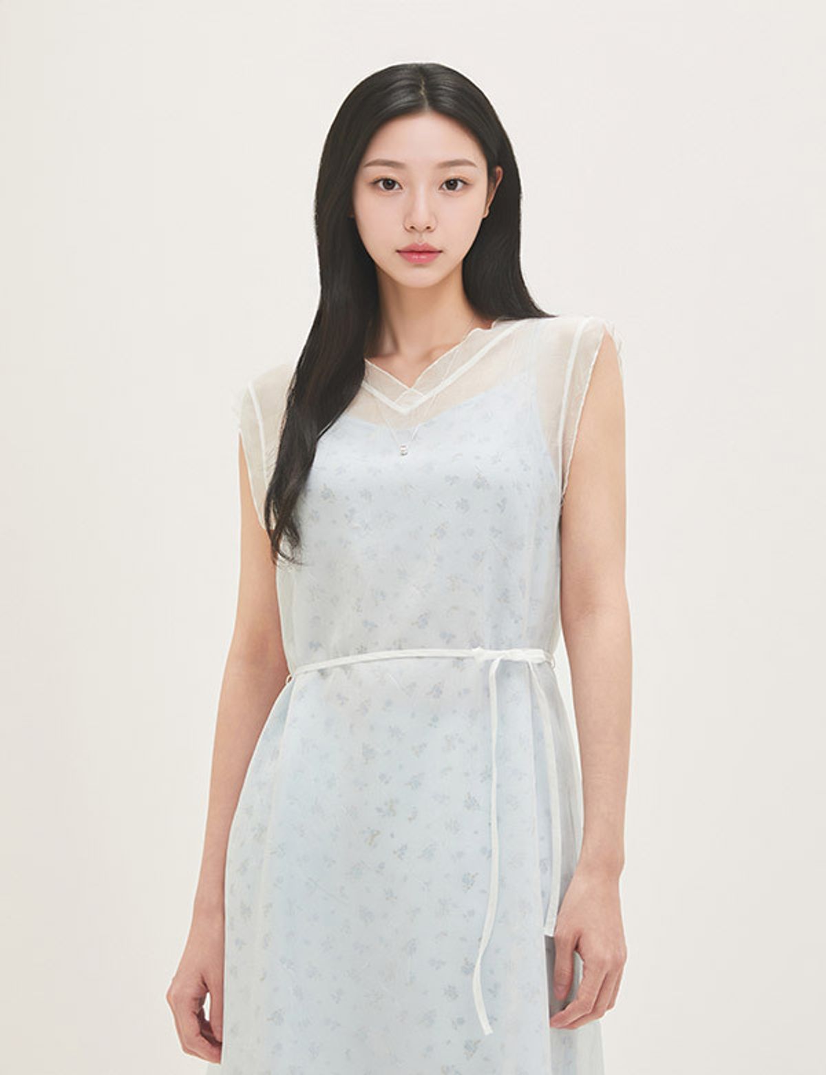 로엠(ROEM) 시스루 레이어드 롱원피스 RMOWG25R13