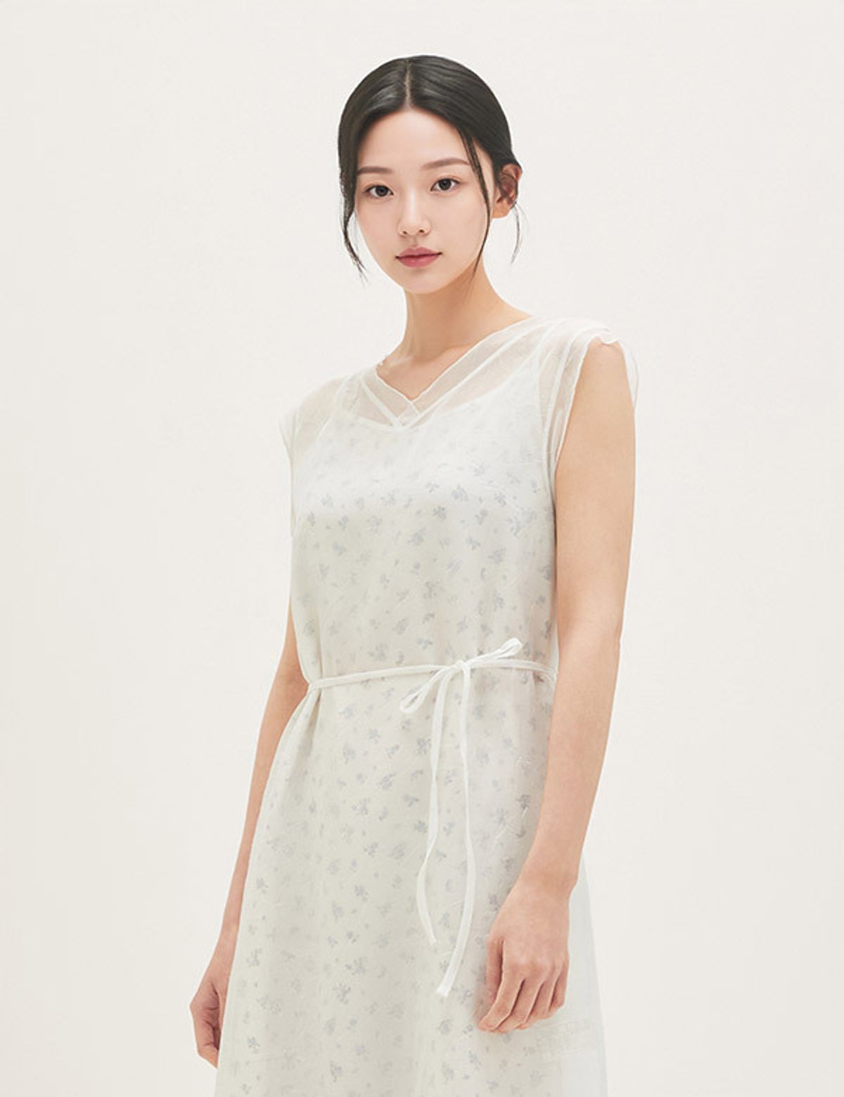 로엠(ROEM) 시스루 레이어드 롱원피스 RMOWG25R13