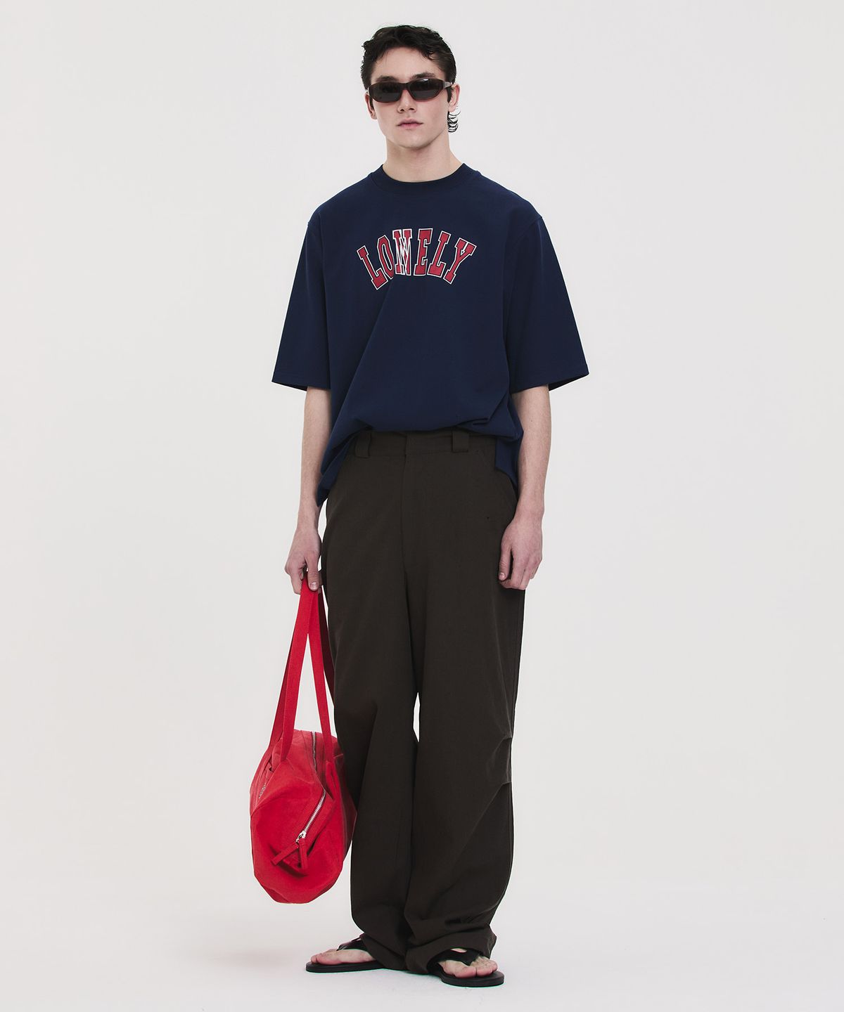 노앙(NOHANT) LINEN PINTUCK PANTS BROWN
