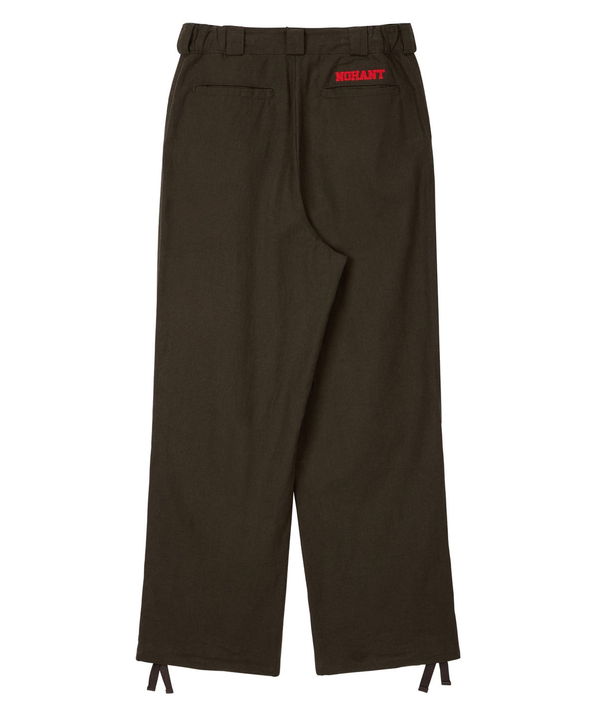 노앙(NOHANT) LINEN PINTUCK PANTS BROWN
