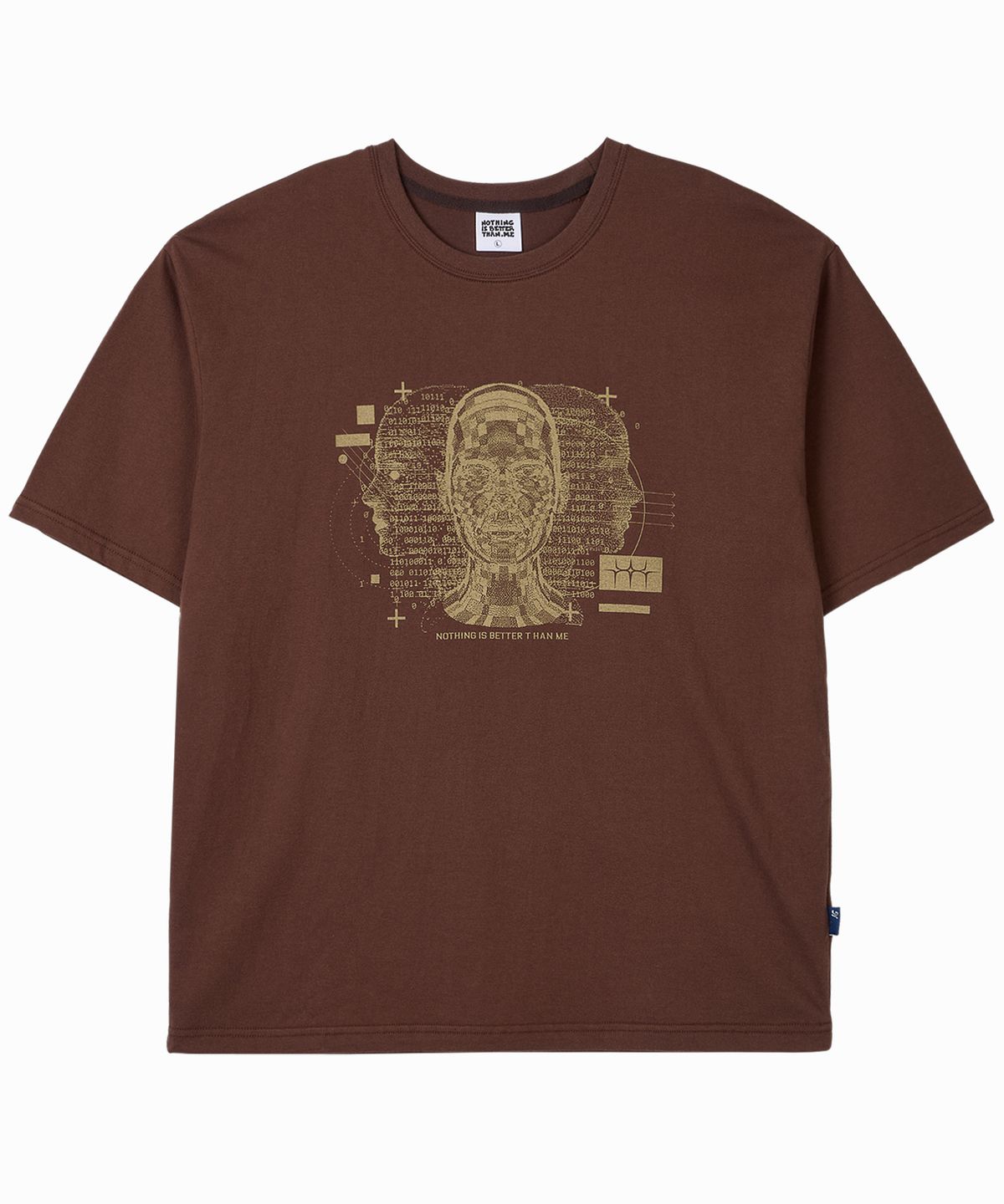 낫띵이즈베럴댄미(NOTHINGISBETTERTHANME) DIGITAL HUMAN TEE_brown