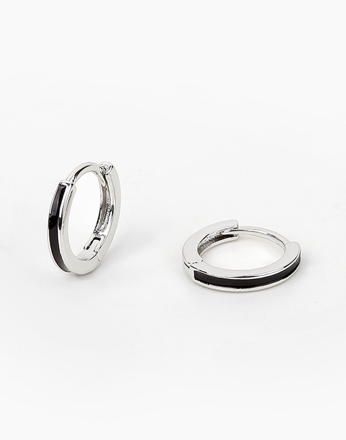 아티카 로우(ATTICA RAW) Black Onyx Hoop Earrings / EBS050