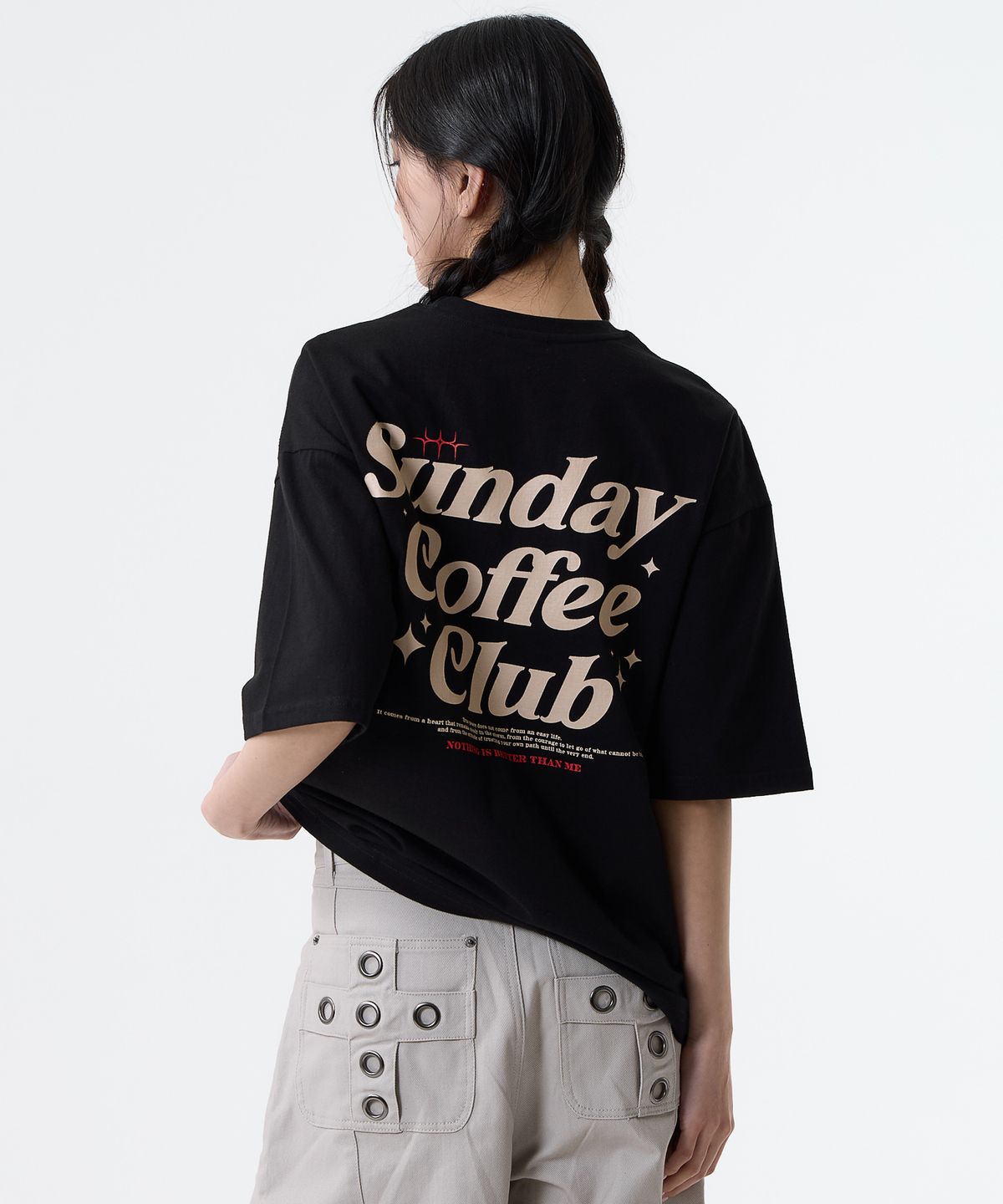 낫띵이즈베럴댄미(NOTHINGISBETTERTHANME) COFFEE CLUB TEE_black