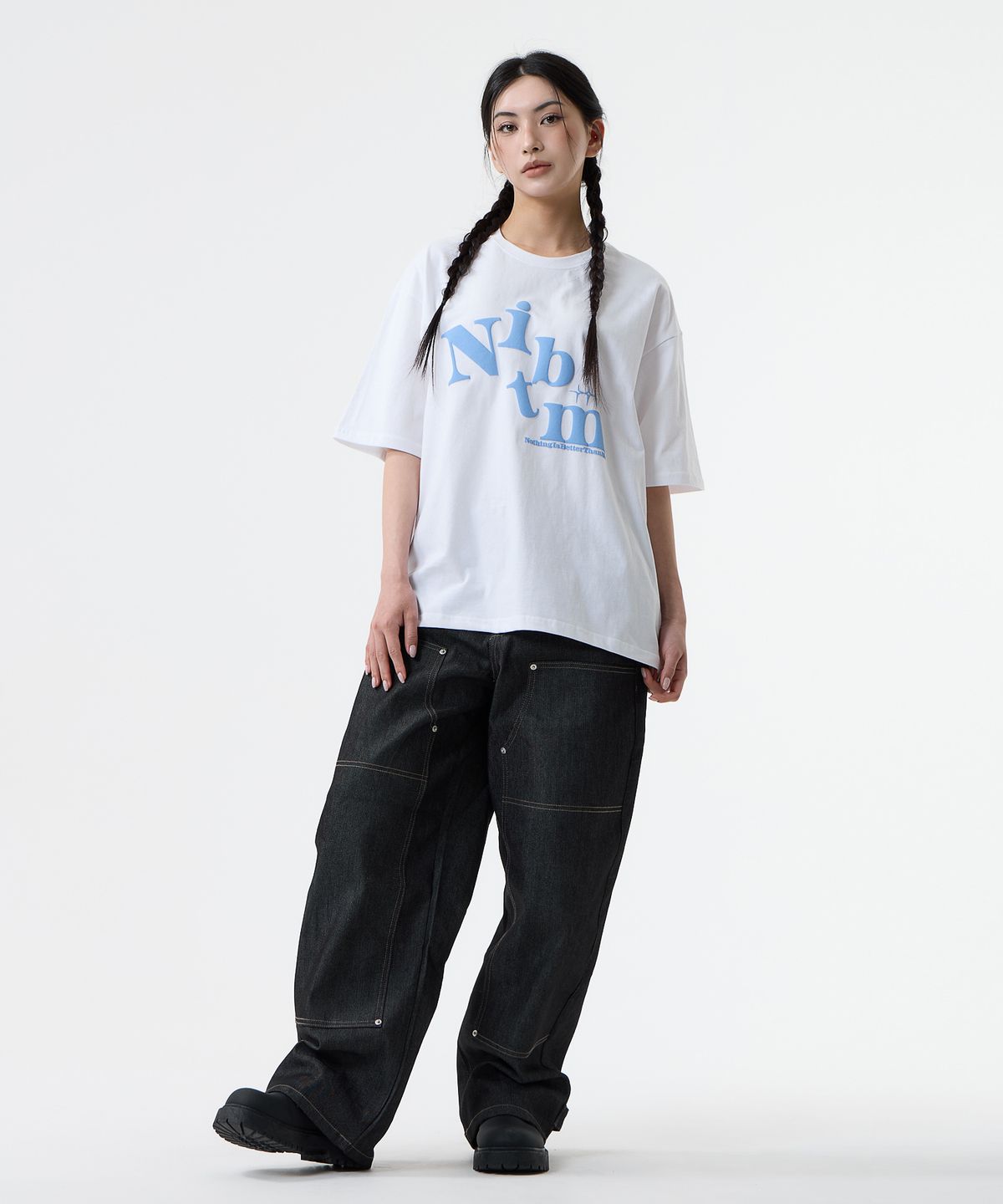 낫띵이즈베럴댄미(NOTHINGISBETTERTHANME) BIG LOGO TEE_white