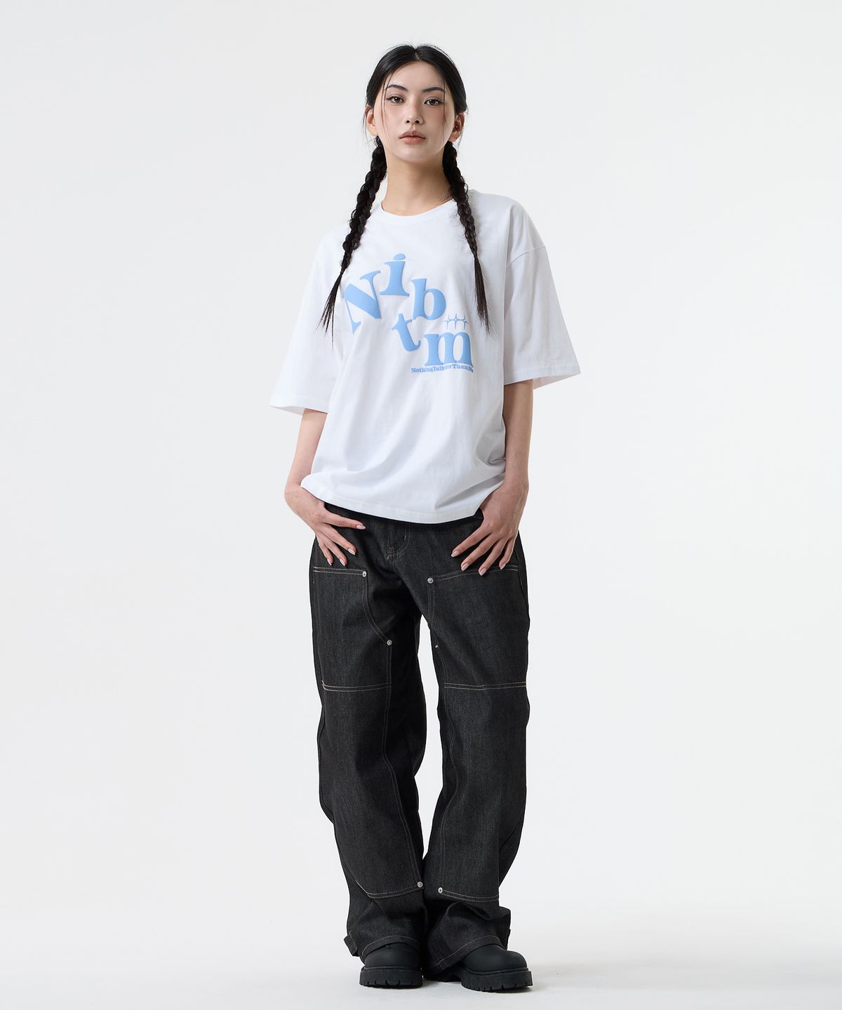 낫띵이즈베럴댄미(NOTHINGISBETTERTHANME) BIG LOGO TEE_white
