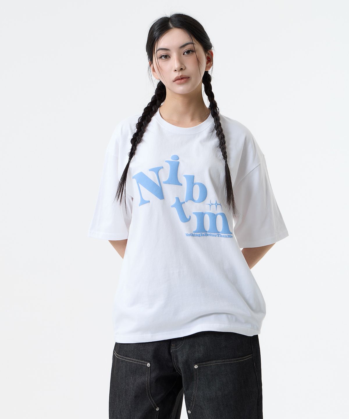 낫띵이즈베럴댄미(NOTHINGISBETTERTHANME) BIG LOGO TEE_white