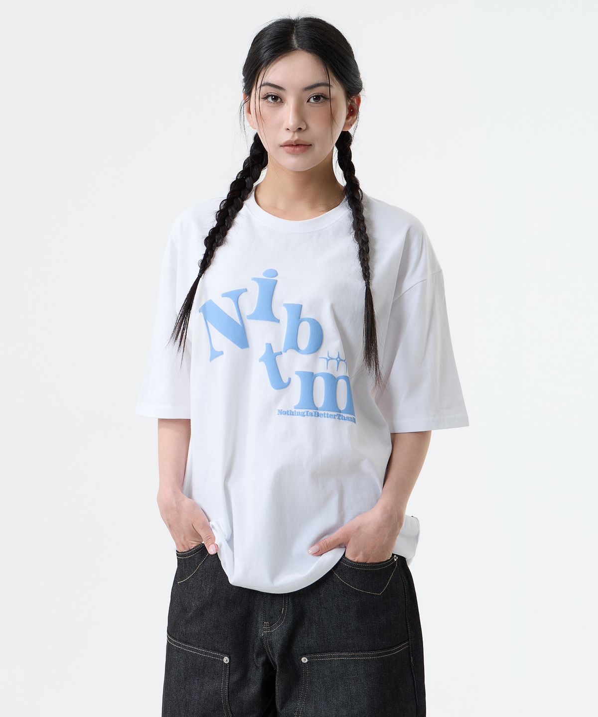 낫띵이즈베럴댄미(NOTHINGISBETTERTHANME) BIG LOGO TEE_white