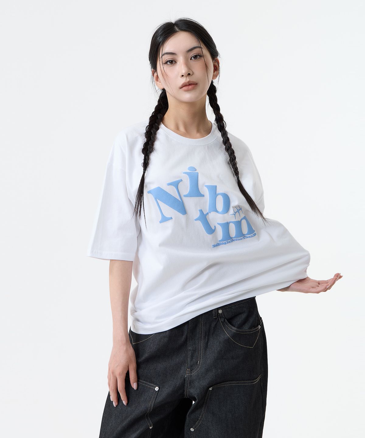 낫띵이즈베럴댄미(NOTHINGISBETTERTHANME) BIG LOGO TEE_white