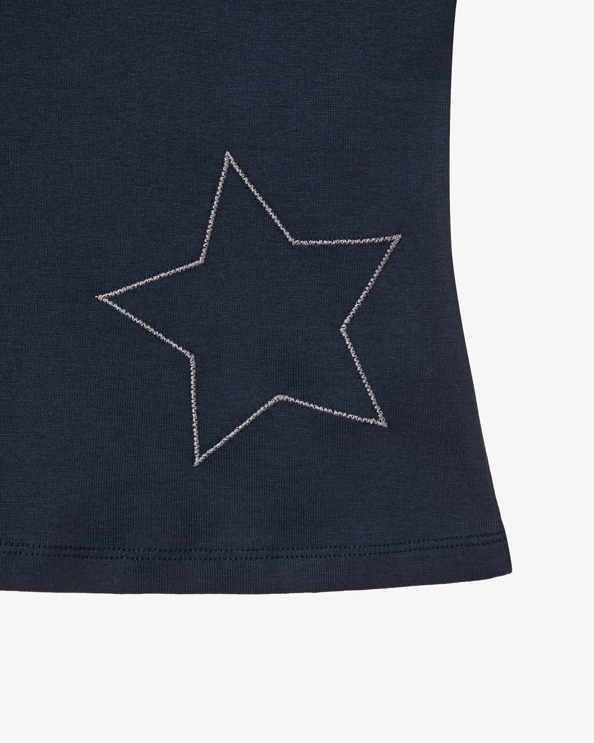 에이이에이이(AEAE) CHECK STAR TEE [NAVY]