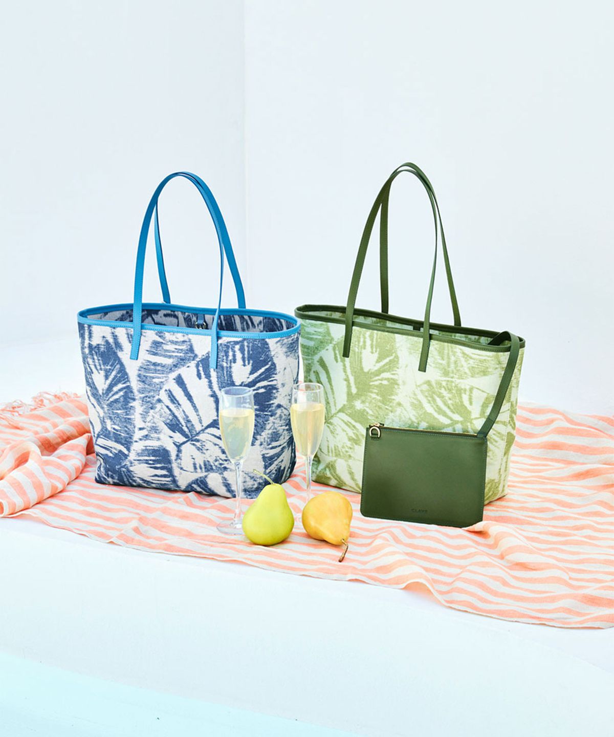 끌라베(CLAVE) 소피아 그린 토트백 (SOFIA Green Tote Bag)