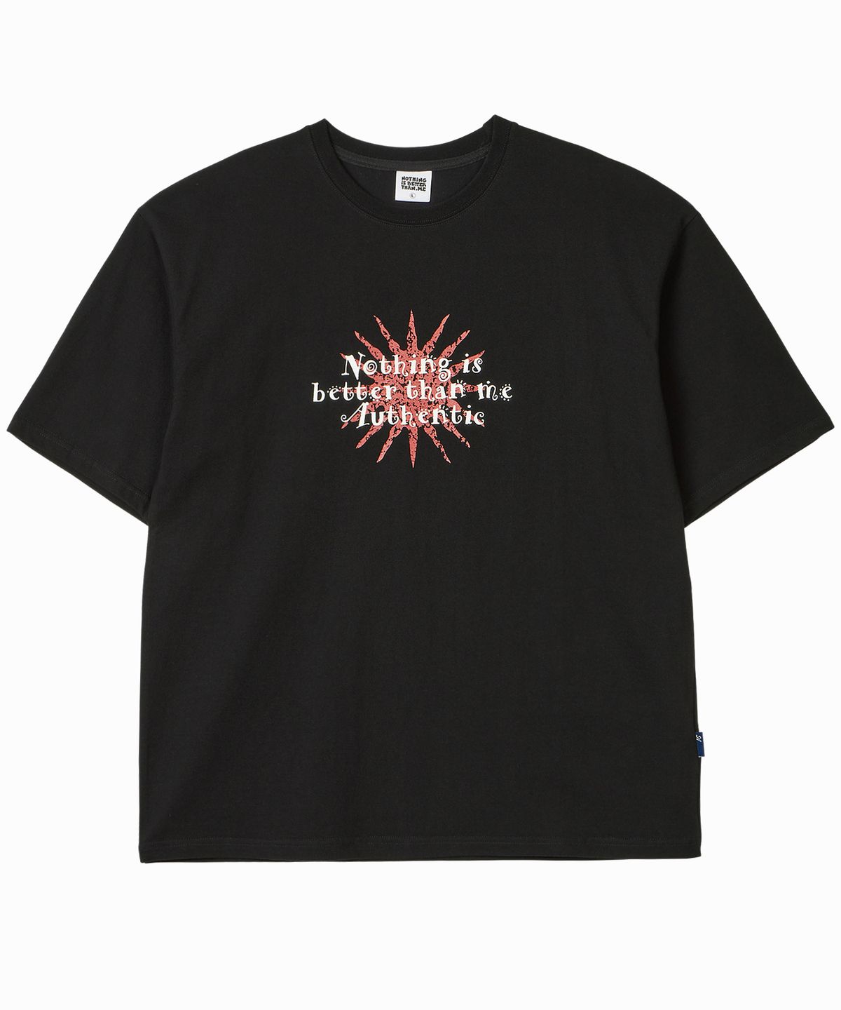 낫띵이즈베럴댄미(NOTHINGISBETTERTHANME) SUN LETTERING TEE_black