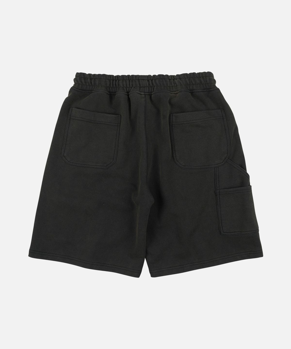 프리즘웍스(FRIZMWORKS) WASHED CARPENTER SWEAT SHORTS _ BLACK BROWN