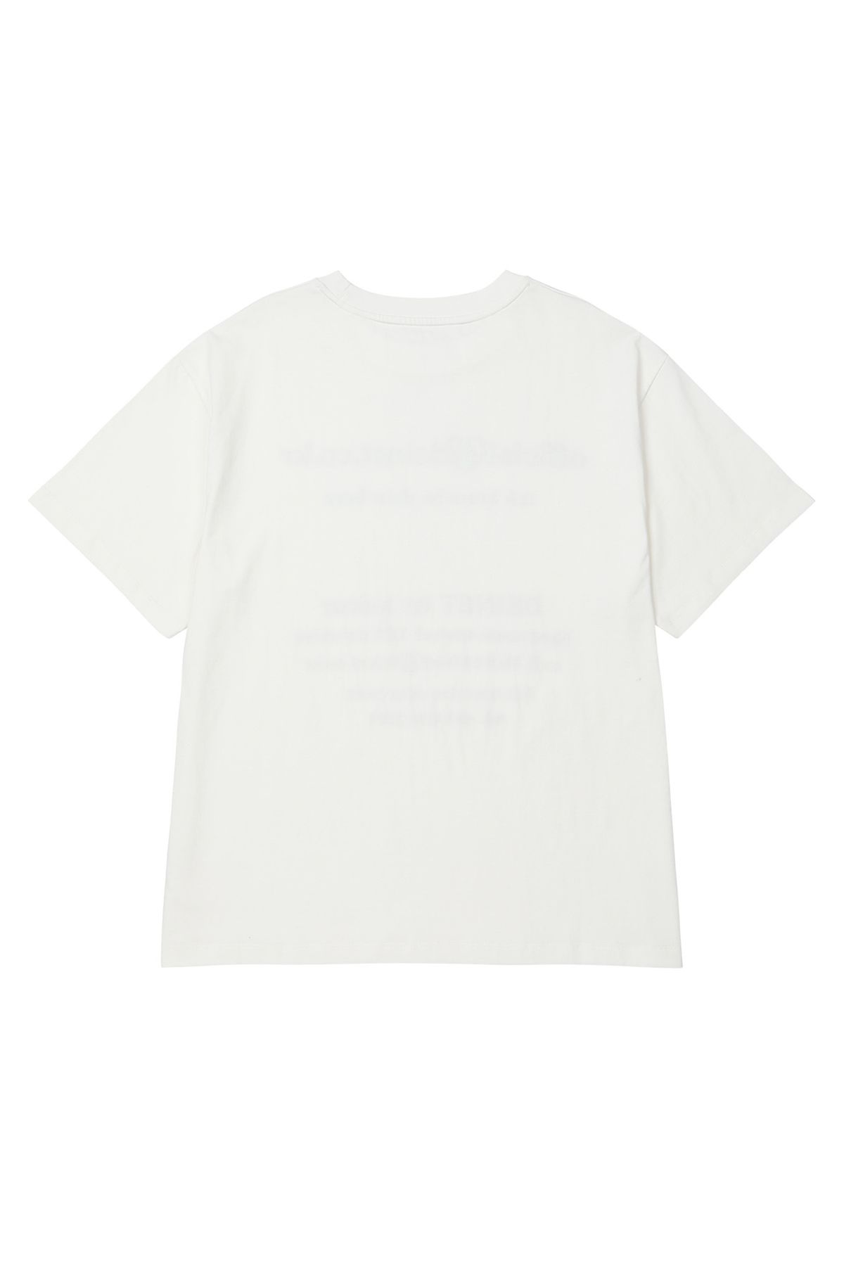 다이닛(DEINET) LETTERING GRAPHIC OVERSIZED T-SHIRT IN WHITE