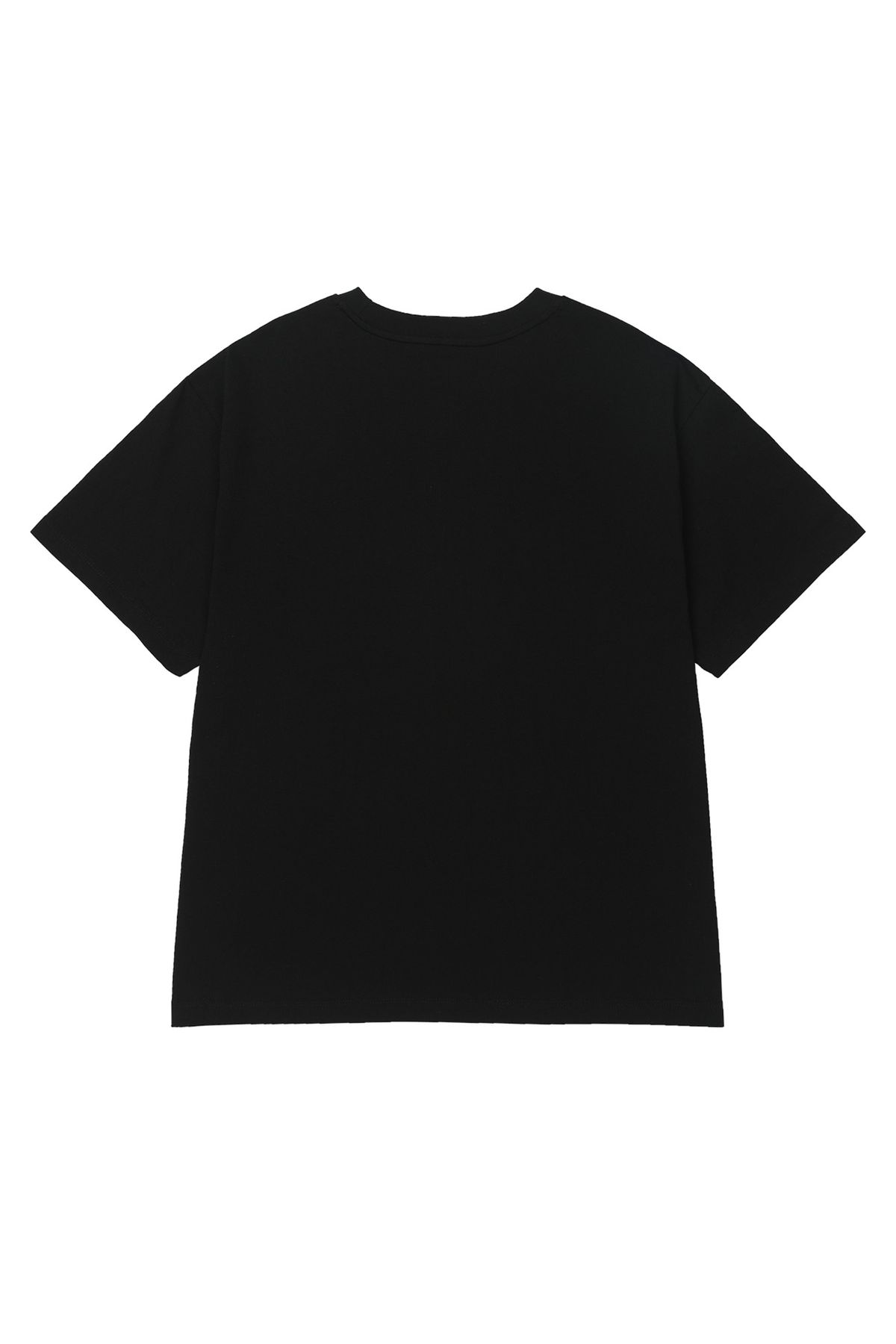 다이닛(DEINET) LETTERING GRAPHIC OVERSIZED T-SHIRT IN BLACK