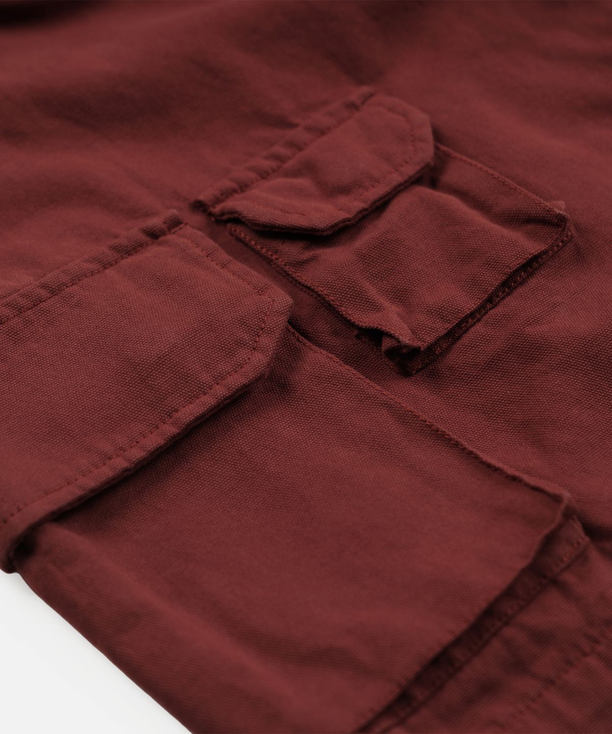 프리즘웍스(FRIZMWORKS) CANVAS MULTI POCKET SHORTS _ BURGUNDY