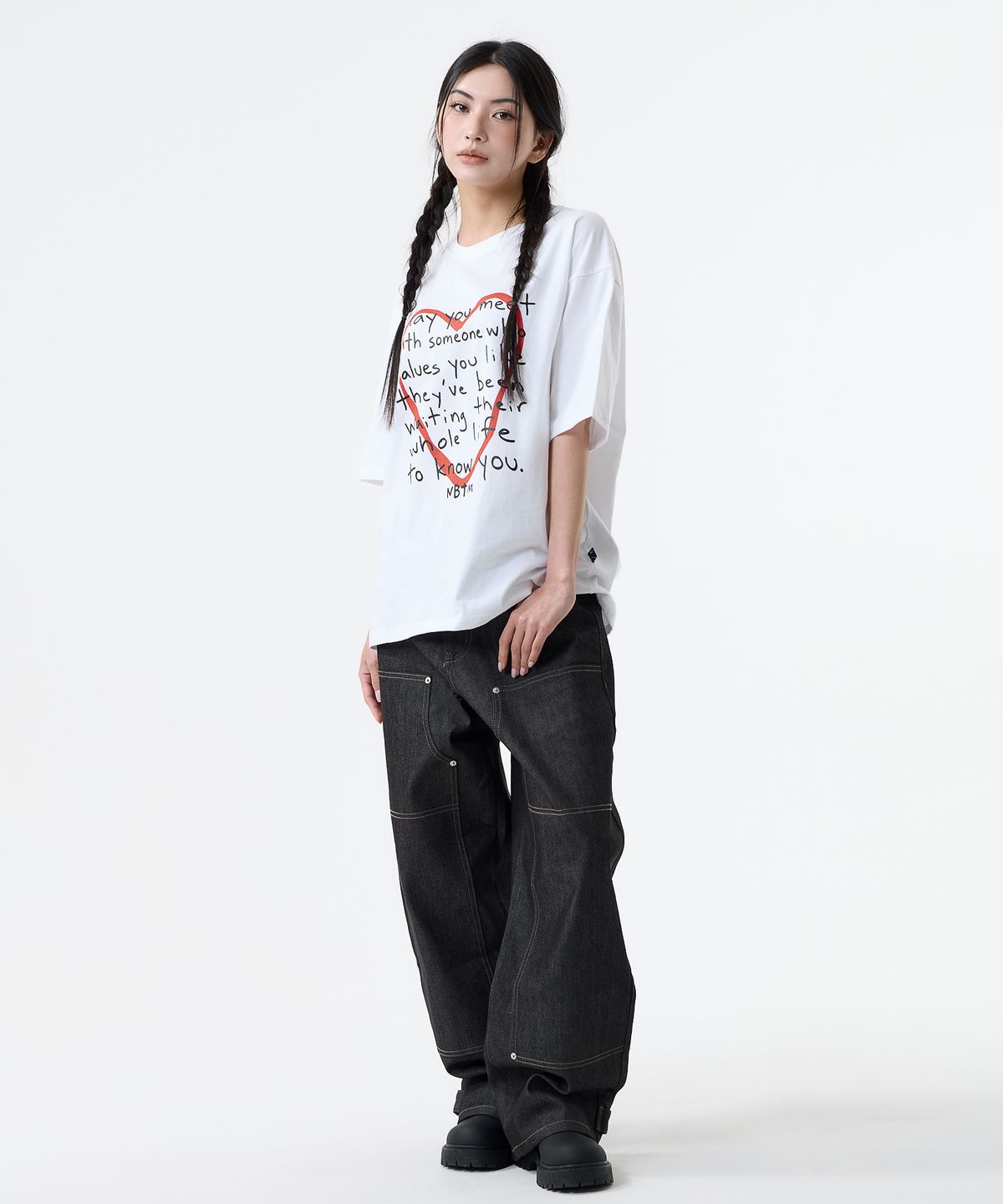 낫띵이즈베럴댄미(NOTHINGISBETTERTHANME) LOVE MESSAGE TEE_white