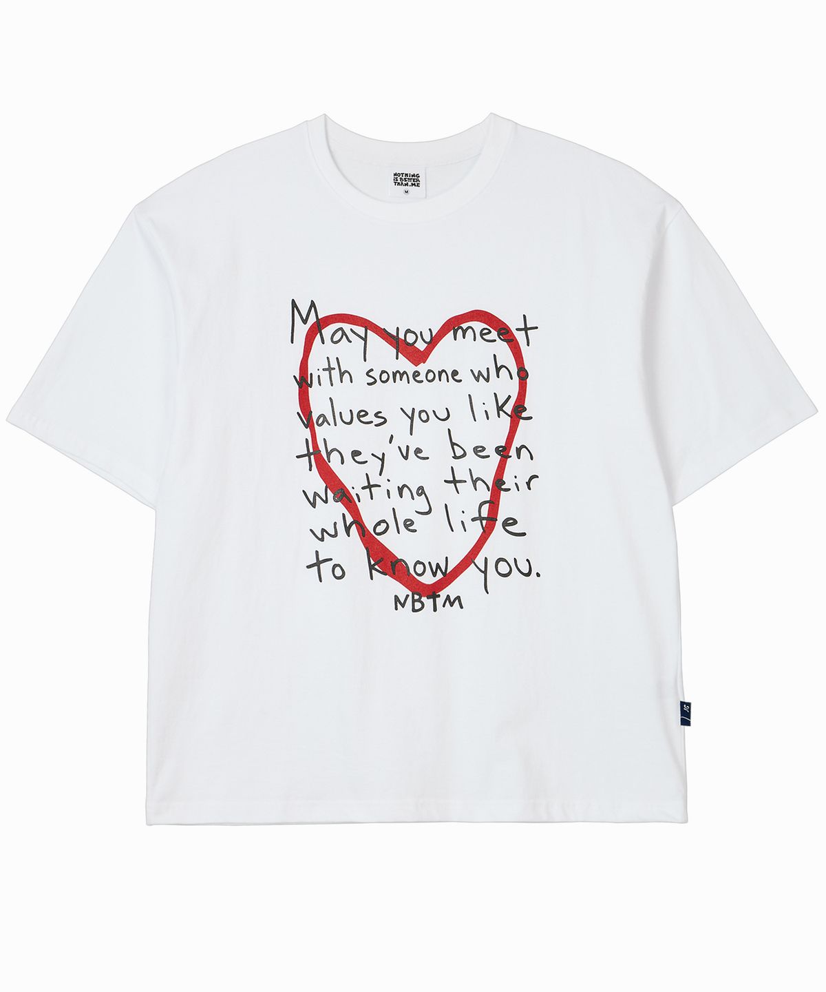 낫띵이즈베럴댄미(NOTHINGISBETTERTHANME) LOVE MESSAGE TEE_white