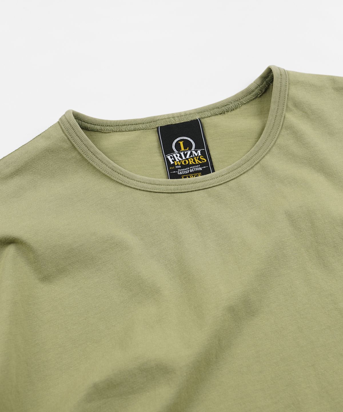 프리즘웍스(FRIZMWORKS) VINTAGE POCKET HALF TEE _ OLIVE