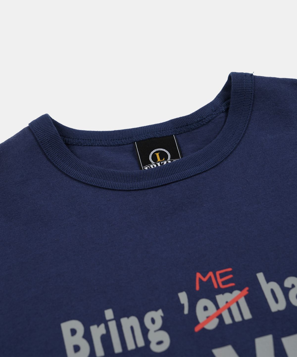 프리즘웍스(FRIZMWORKS) BRING ME BACK ALIVE HALF TEE _ NAVY