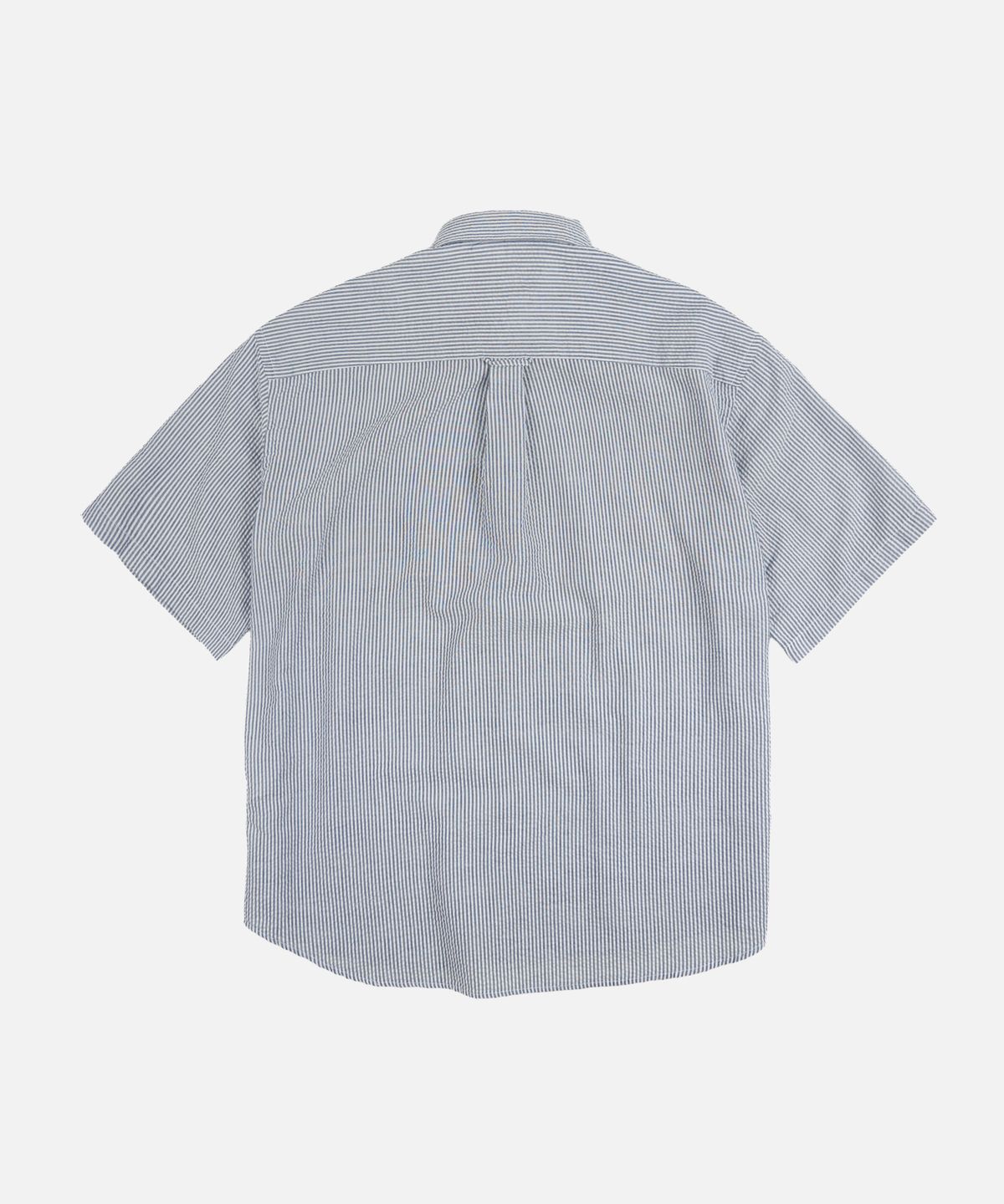 프리즘웍스(FRIZMWORKS) OG STRIPE SEERSUCKER HALF SHIRT _ BLUE