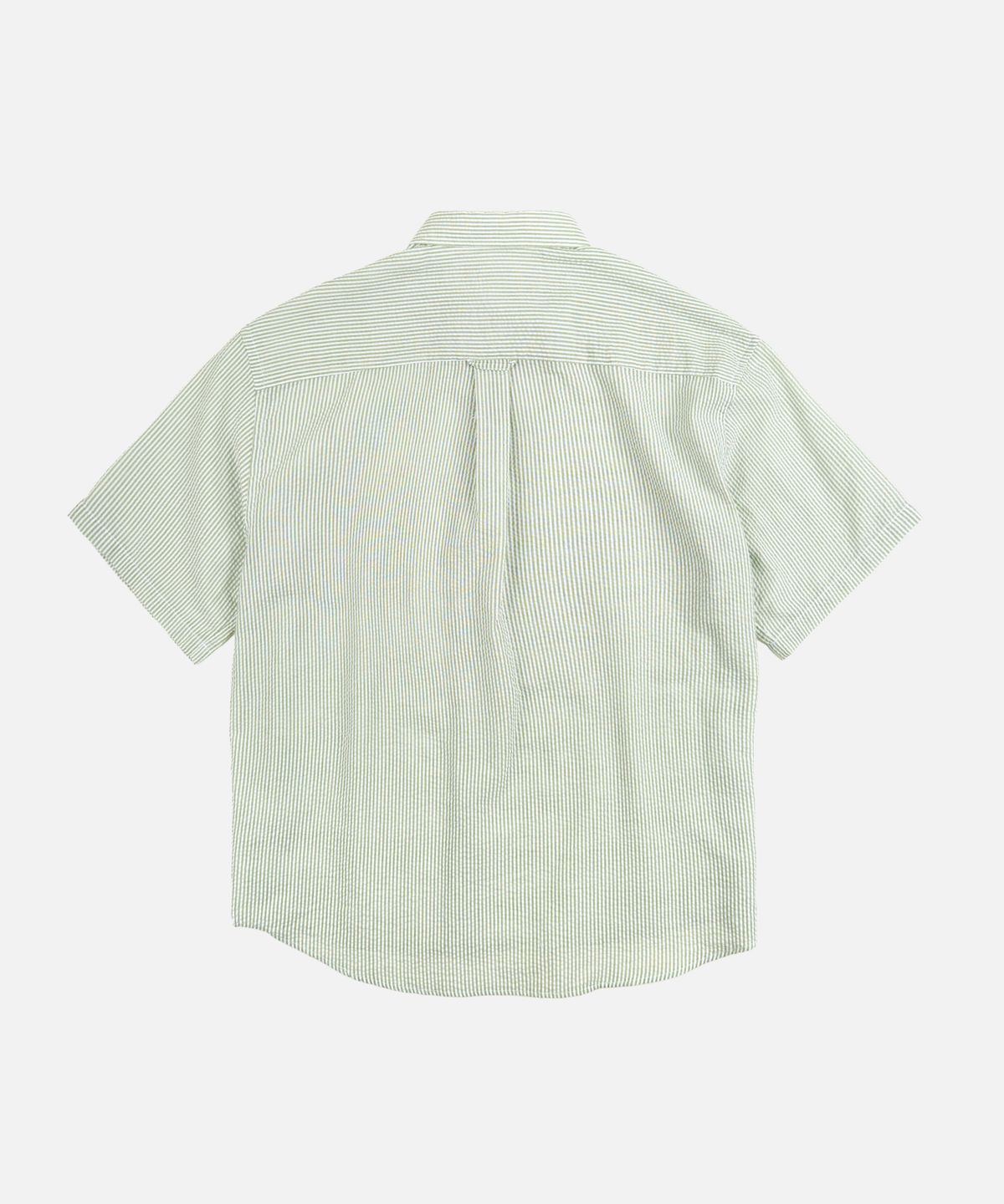 프리즘웍스(FRIZMWORKS) OG STRIPE SEERSUCKER HALF SHIRT _ GREEN