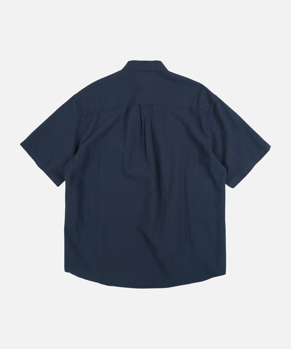 프리즘웍스(FRIZMWORKS) OG DOBBY WEAVE SEERSUCKER HALF SHIRT _ NAVY