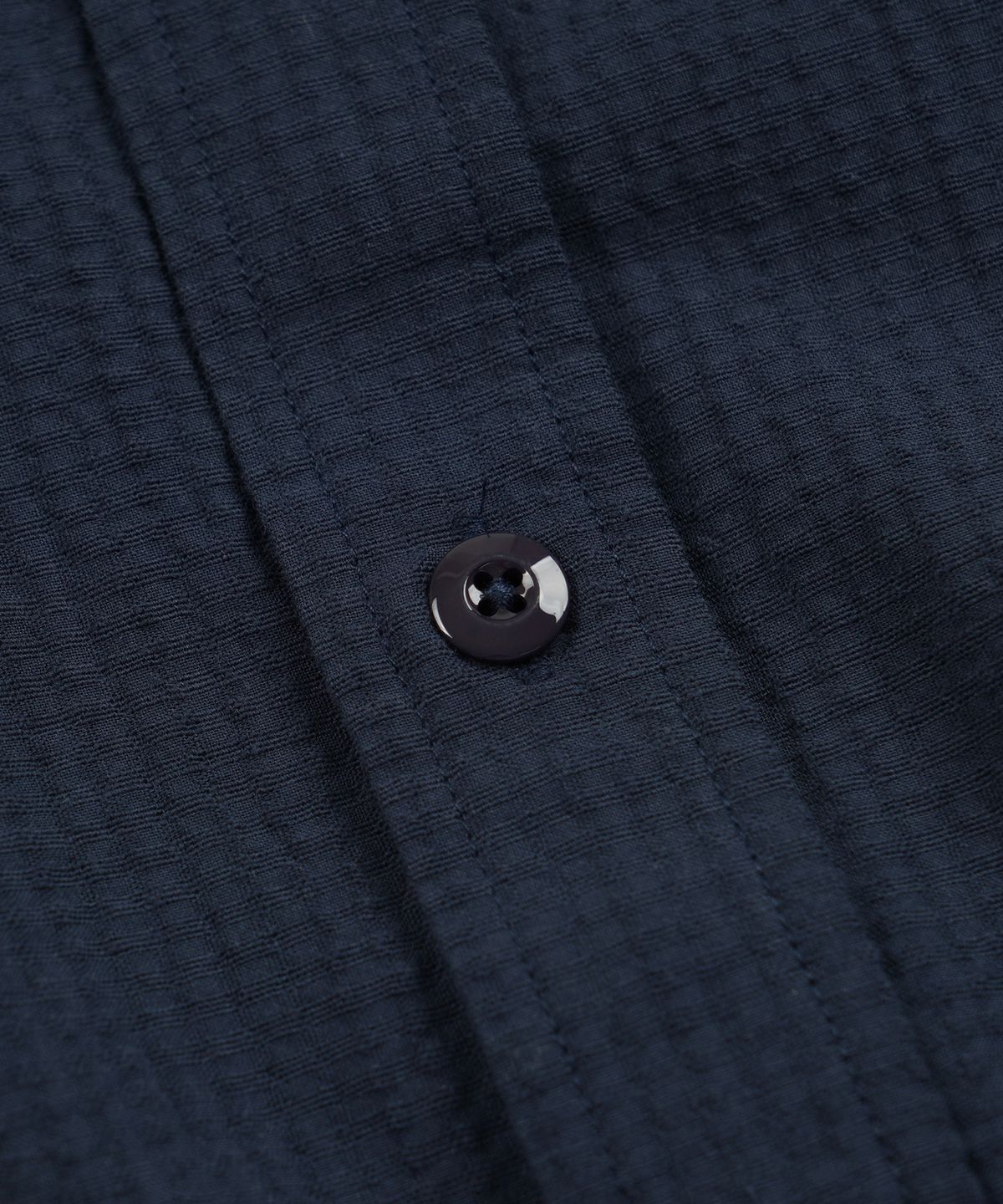 프리즘웍스(FRIZMWORKS) OG DOBBY WEAVE SEERSUCKER HALF SHIRT _ NAVY