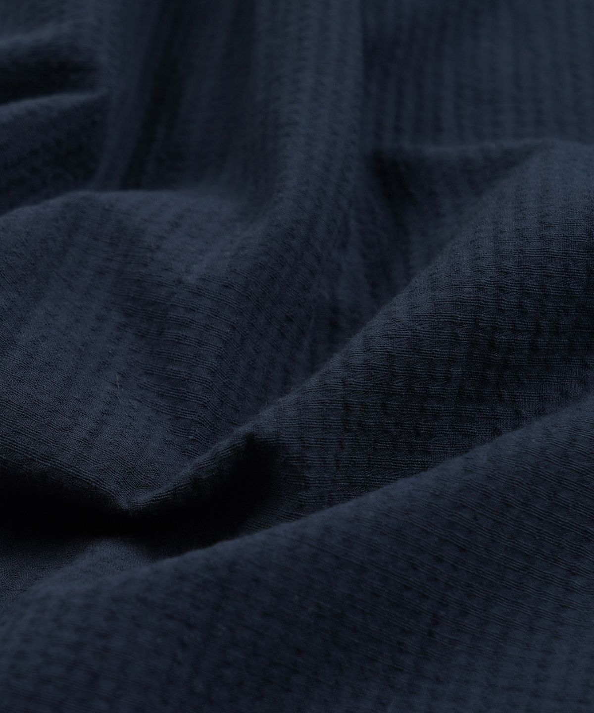 프리즘웍스(FRIZMWORKS) OG DOBBY WEAVE SEERSUCKER HALF SHIRT _ NAVY