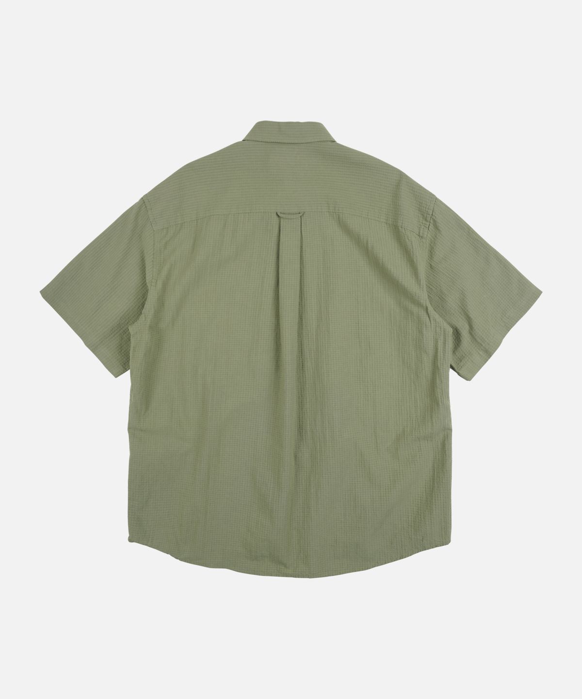 프리즘웍스(FRIZMWORKS) OG DOBBY WEAVE SEERSUCKER HALF SHIRT _ OLIVE