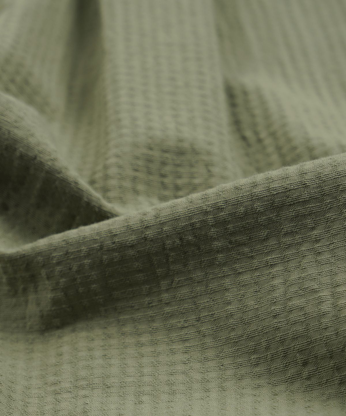 프리즘웍스(FRIZMWORKS) OG DOBBY WEAVE SEERSUCKER HALF SHIRT _ OLIVE