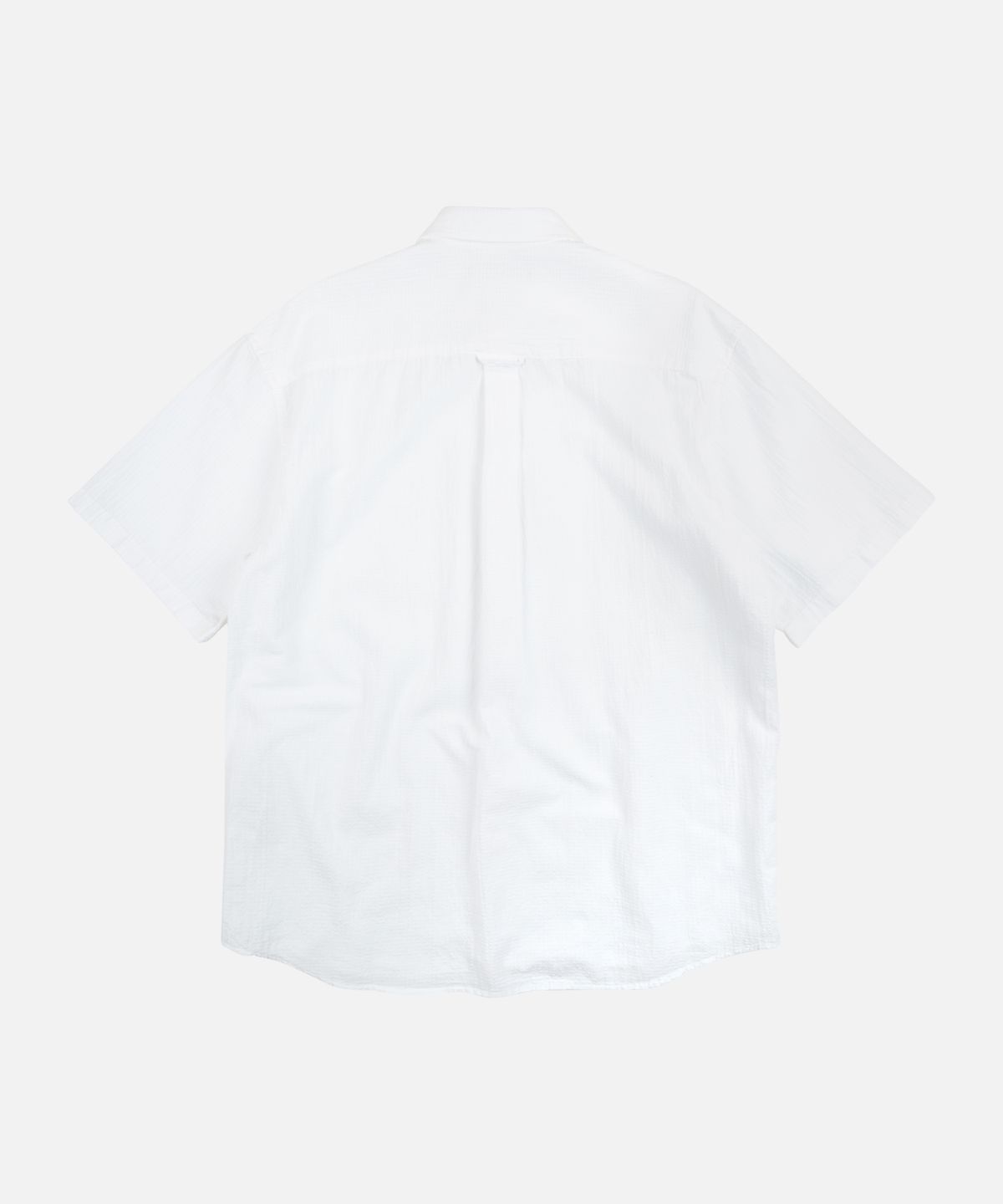 프리즘웍스(FRIZMWORKS) OG DOBBY WEAVE SEERSUCKER HALF SHIRT _ WHITE