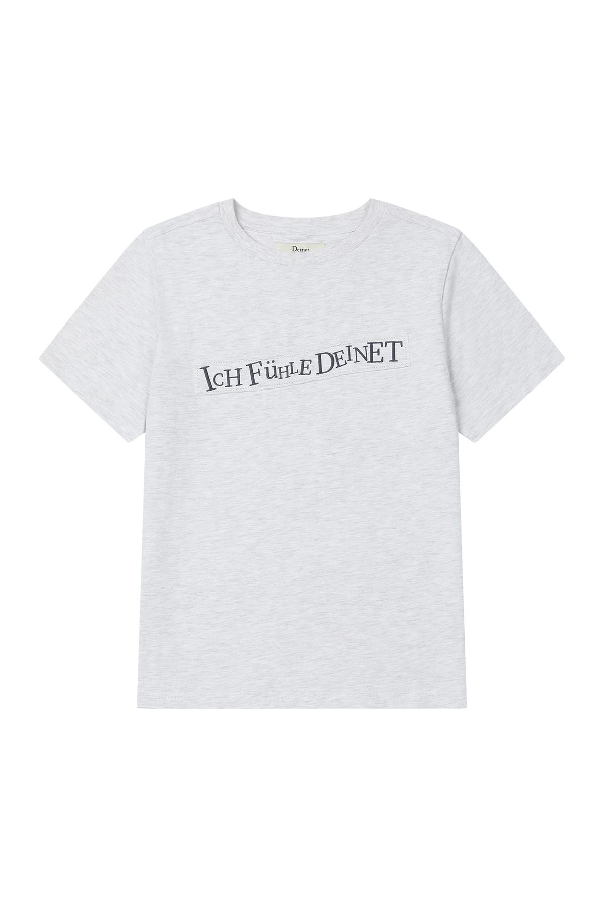다이닛(DEINET) UPSIDED T-SHIRT IN LIGHT GREY