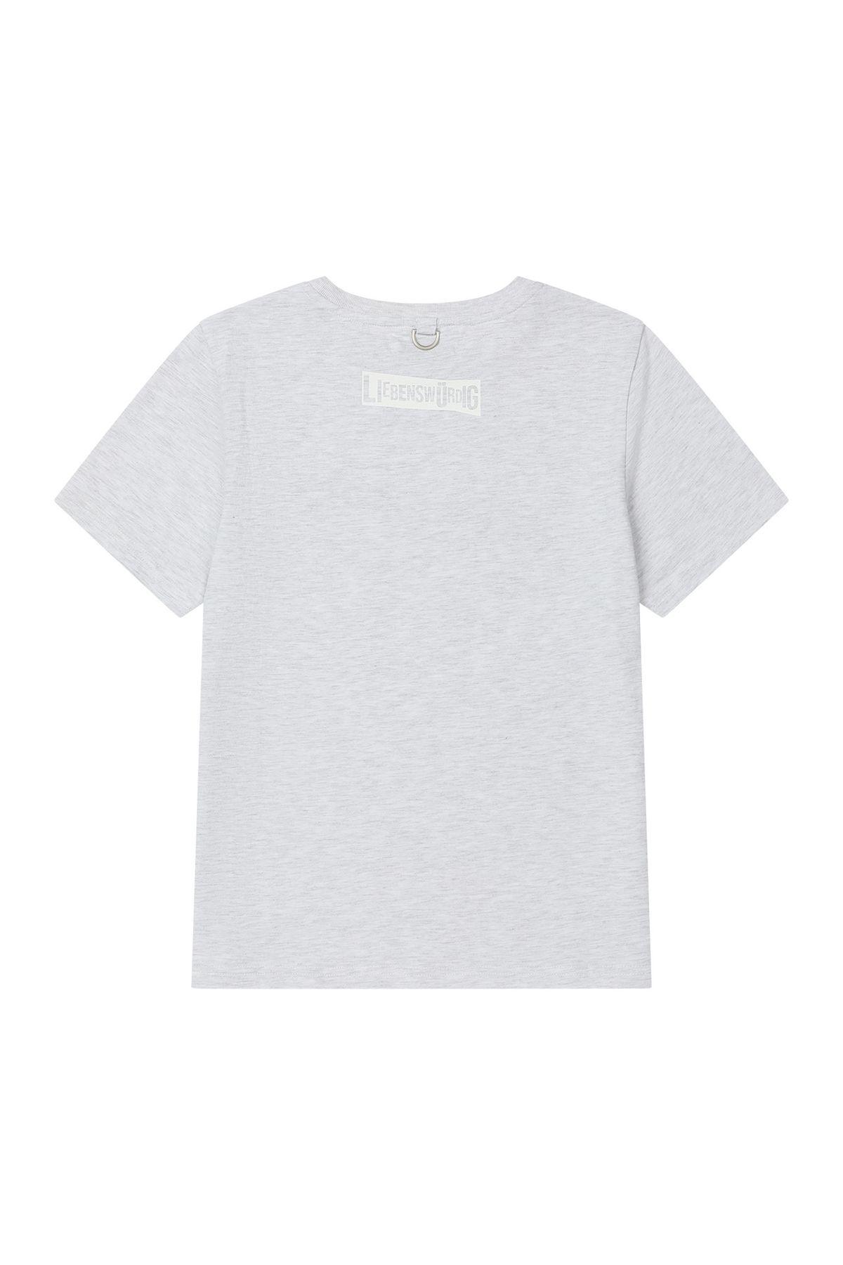 다이닛(DEINET) UPSIDED T-SHIRT IN LIGHT GREY
