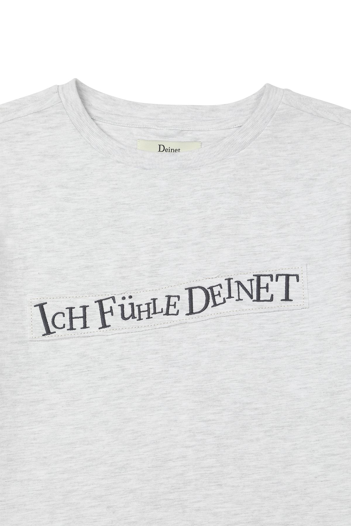 다이닛(DEINET) UPSIDED T-SHIRT IN LIGHT GREY