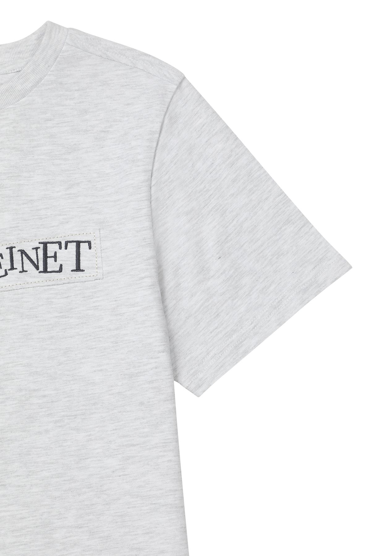다이닛(DEINET) UPSIDED T-SHIRT IN LIGHT GREY