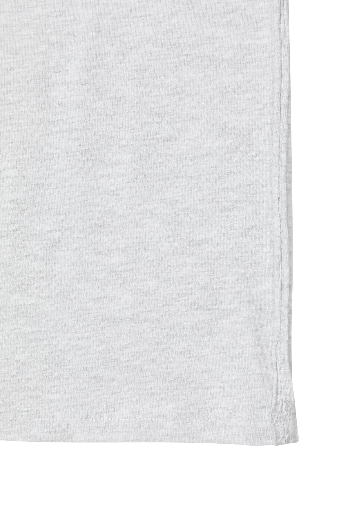 다이닛(DEINET) UPSIDED T-SHIRT IN LIGHT GREY