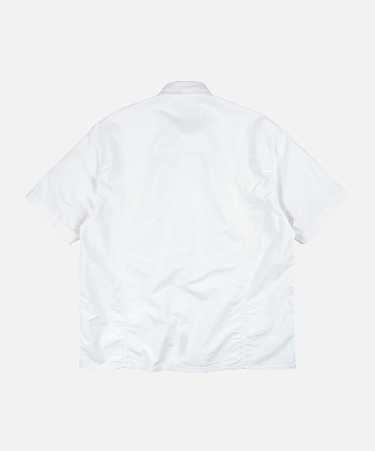 프리즘웍스(FRIZMWORKS) CHAMBRAY BIG POCKET HALF SHIRT _ WHITE