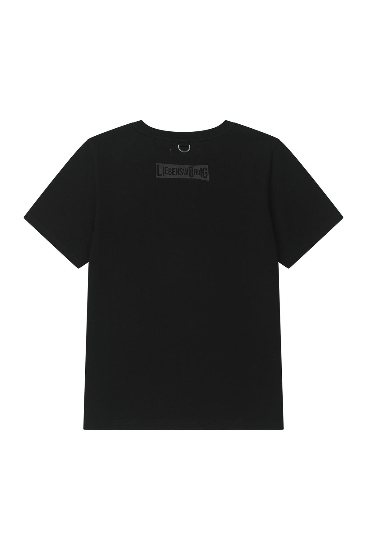 다이닛(DEINET) UPSIDED T-SHIRT IN BLACK