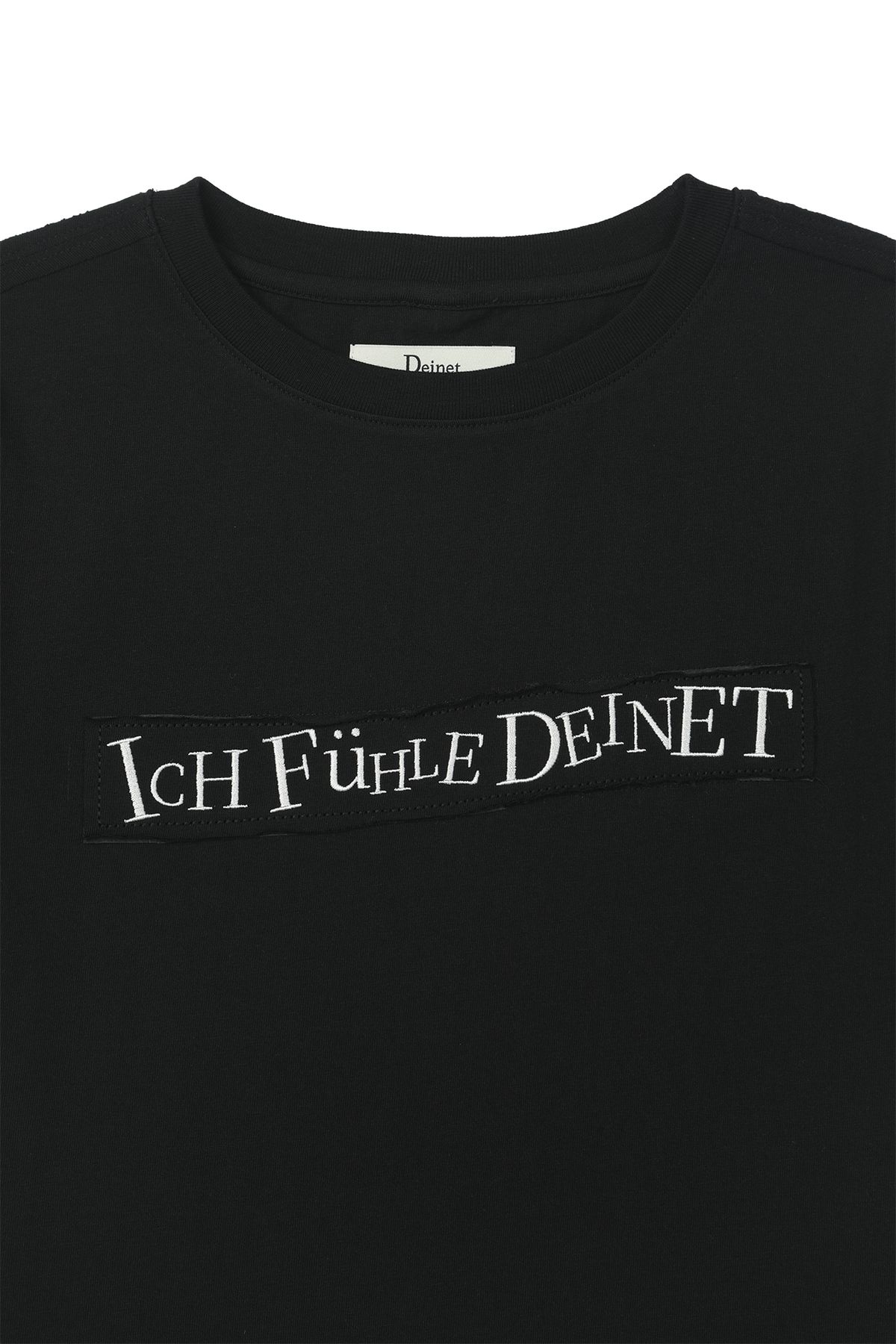 다이닛(DEINET) UPSIDED T-SHIRT IN BLACK