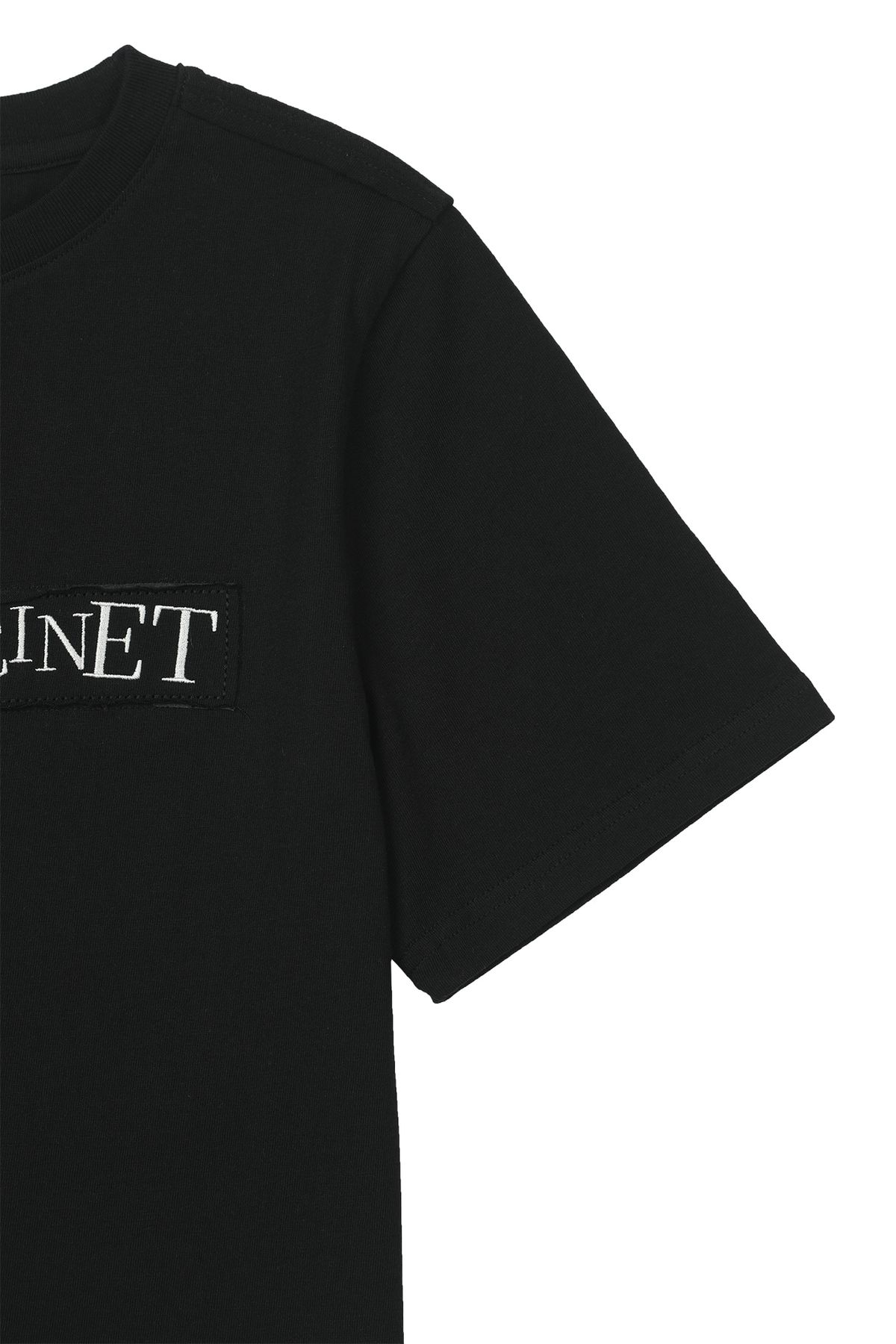다이닛(DEINET) UPSIDED T-SHIRT IN BLACK
