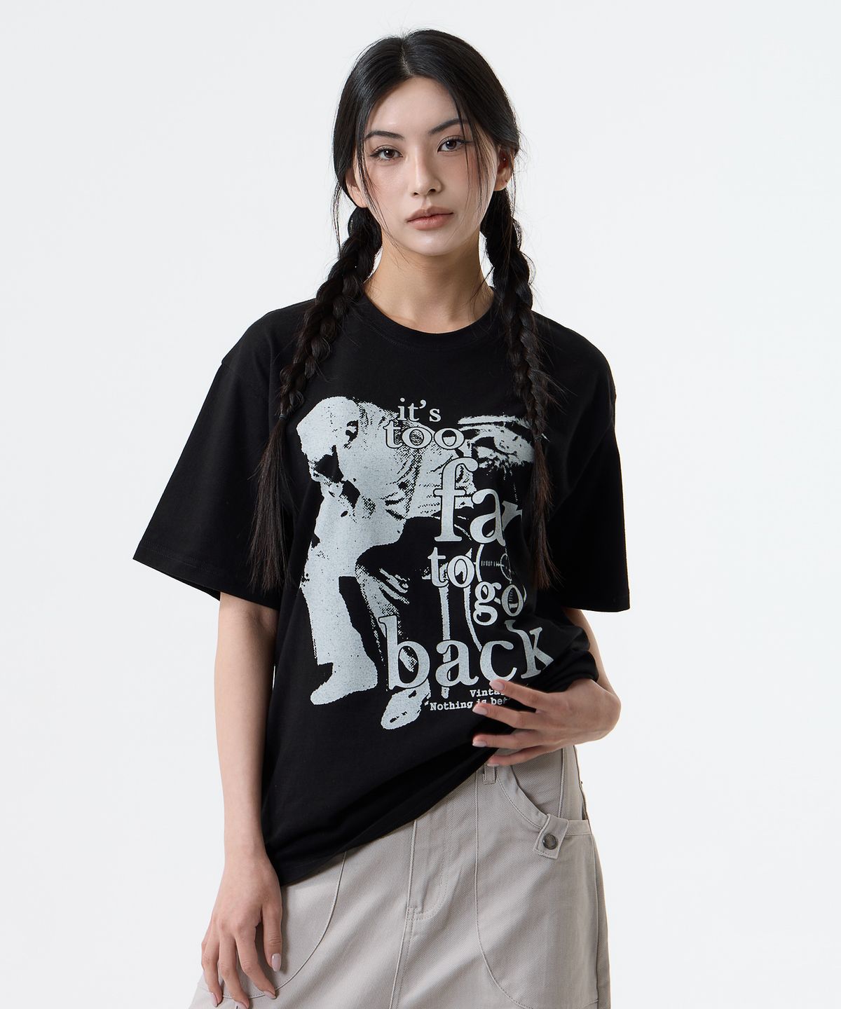 낫띵이즈베럴댄미(NOTHINGISBETTERTHANME) VINTAGE ARTWORK TEE_black