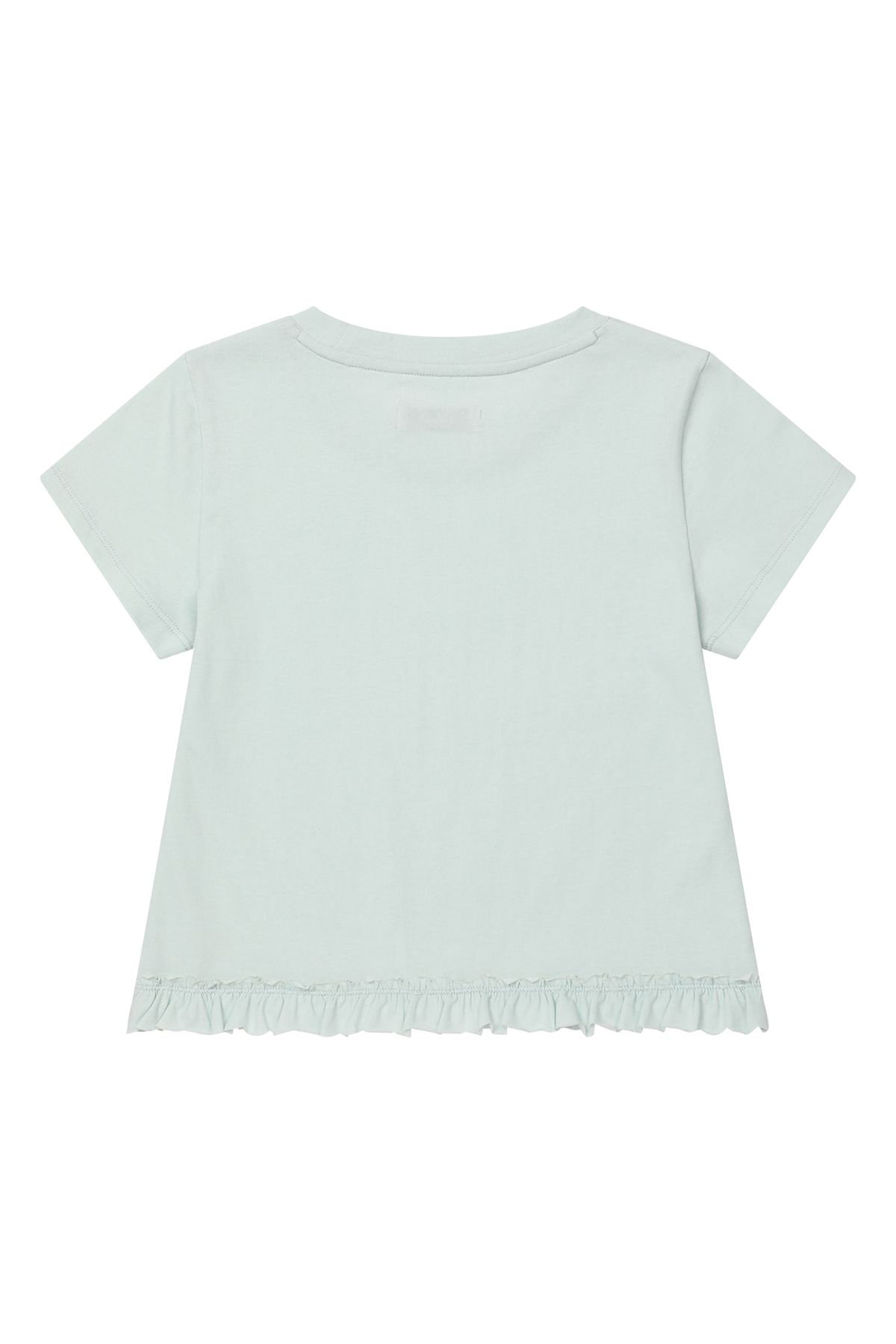 다이닛(DEINET) RUFFLE WASHED T-SHIRT IN MINT