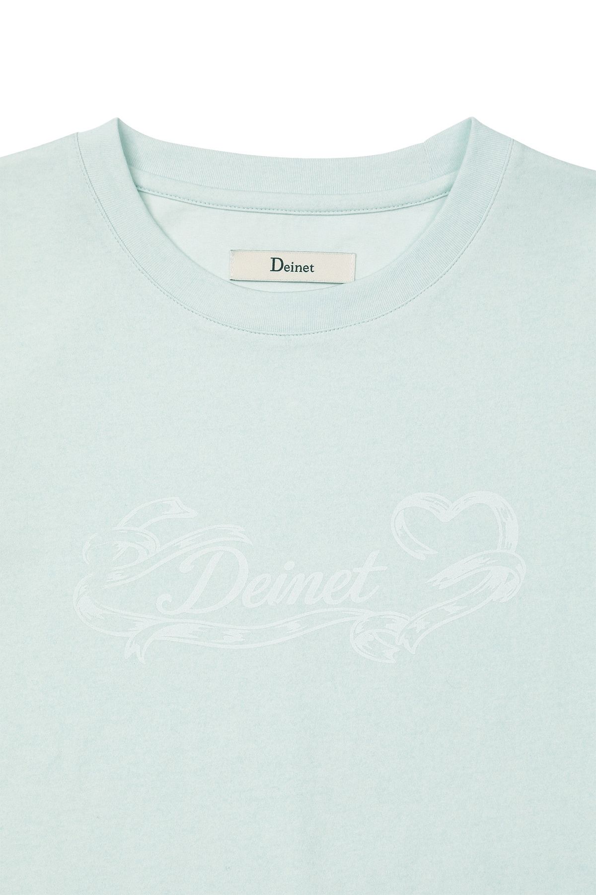 다이닛(DEINET) RUFFLE WASHED T-SHIRT IN MINT